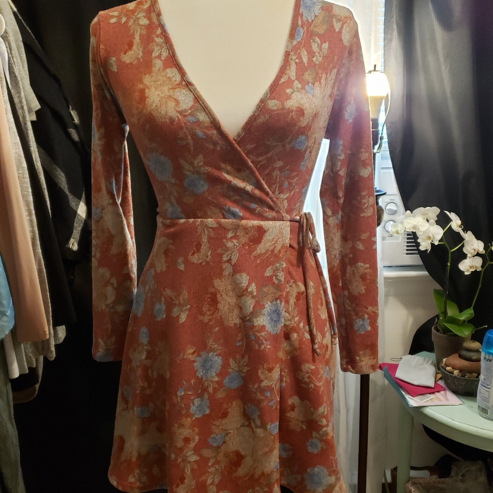 Charlotte Russe Soft Floral Dress XS